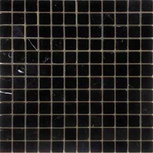 Мозаика Nero Oriente 298x298x7 полированная черная