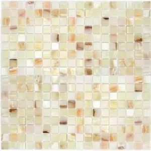 Мозаика Onice Jade Bianco 305x305x7 полированная бежевая
