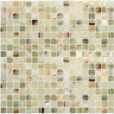 Мозаика Onice Jade Verde 305x305x7 полированная бежевая