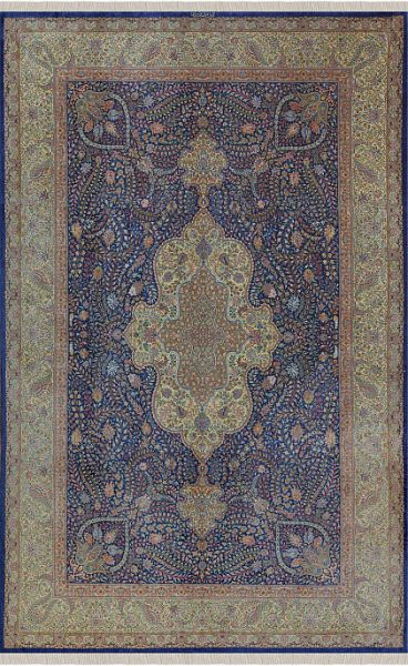 Иранский ковёр из шёлка «QOM» 9-458-IR