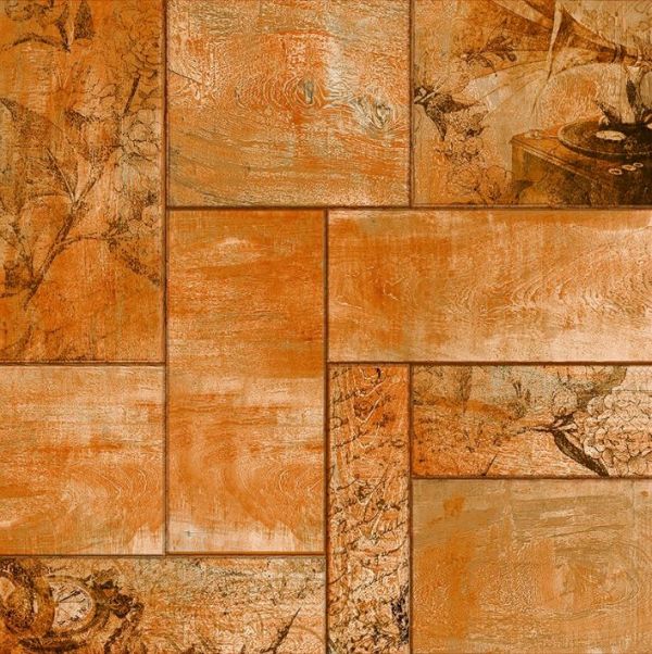 Кантри плитка напольная 400*400 сортовая (0,16*10=1,6*48) ВКЗ (Волгоград)