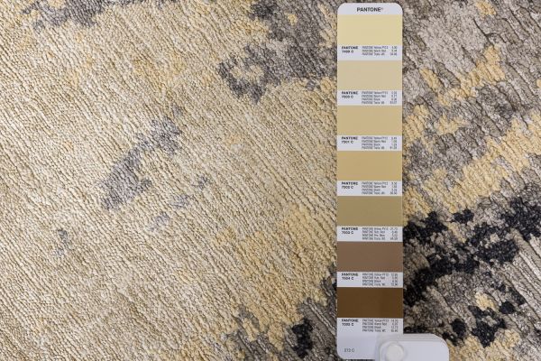 Индийский ковер из арт-шёлка и шерсти «STORM» LPFX15-GOLD 205 x 299 см