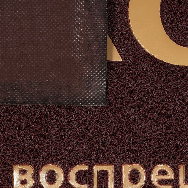 Китайский ковёр из синтетики «VORTEX» ВХОД коричневый
