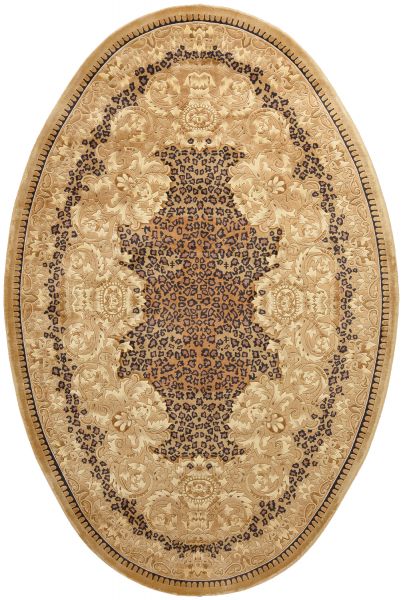 Китайский ковер из шёлка «SHANGHAI SILK (OVAL)» GS2355-K2212(Oval) 70 x 140 см