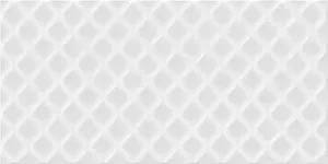 Плитка настенная Deco 298x598 рельеф белая DEL052