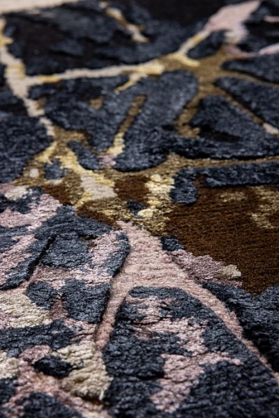 Непальский ковёр из эвкалиптового шёлка, шерсти и алоэ «CERAMICS» CERAMICS03-MLT