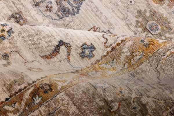 Турецкий ковер из полиэфирного шёлка «MYSTIC» 0861A-GREY-NAVY 120 x 180 см