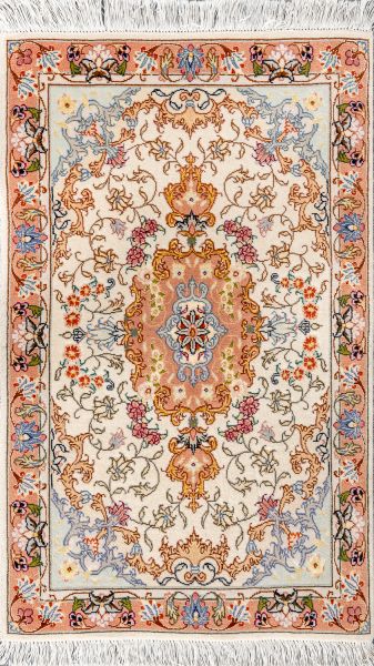 Иранский ковер из шерсти и шёлка «TABRIZ IR» 8-505-21/S-IR 65 x 95 см