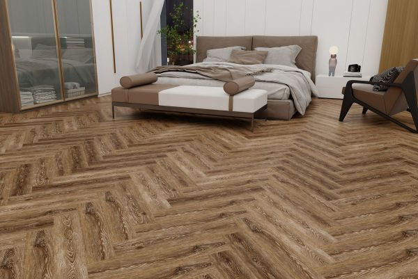 LVT плитка PROFIELD ZIGZAG JC6622-1 Дуб Коньяк  2,5мм/0,5 клеевая, V4, КМ2