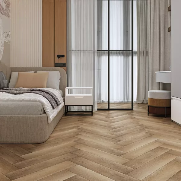 Каменно-пластиковый композит SPC FLOORWOOD AUTHENTIC 1510 Темный замок 4мм/0,5мм на замках, на подложке, V4