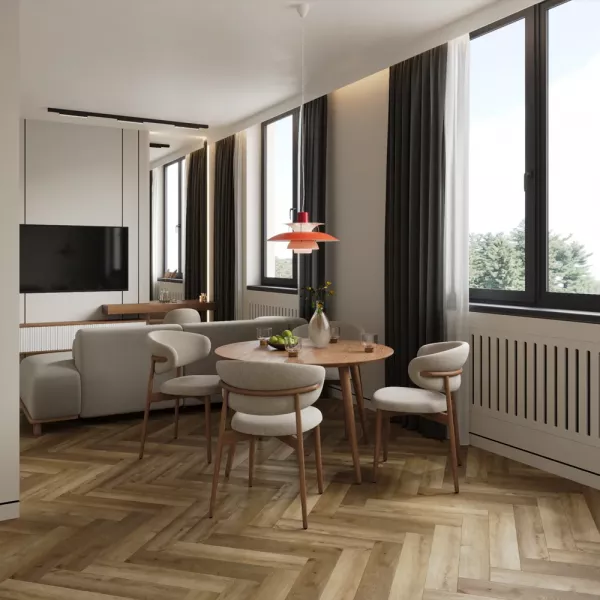 Каменно-пластиковый композит SPC FLOORWOOD AUTHENTIC 1737 Античное Золото 4мм/0,5мм на замках, на подложке, V4