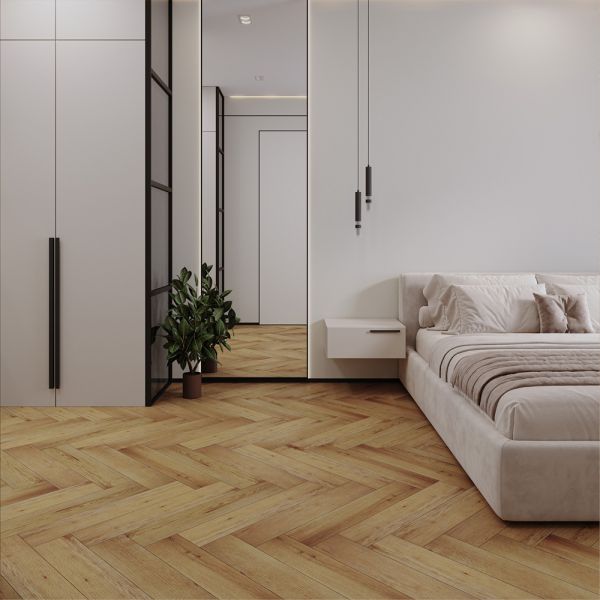 Каменно-пластиковый композит SPC FLOORWOOD AUTHENTIC 5422 Янтарные волны 4мм/0,5мм на замках, на подложке, V4