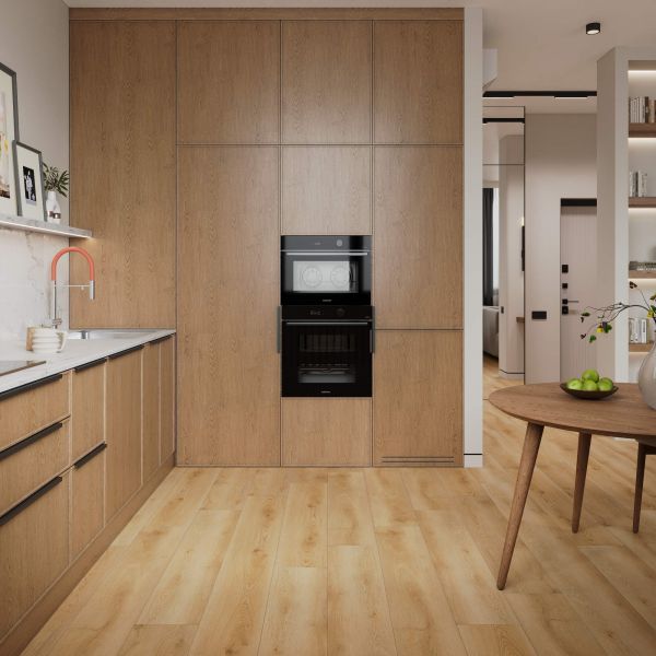 Каменно-пластиковый композит SPC FLOORWOOD QUANTUM 6991 Дуб Купер 5мм/0,5мм на замках, на подложке, V4
