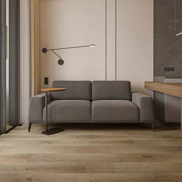Каменно-пластиковый композит SPC FLOORWOOD QUANTUM 8804 Дуб Томсон 5мм/0,5мм на замках, на подложке, V4