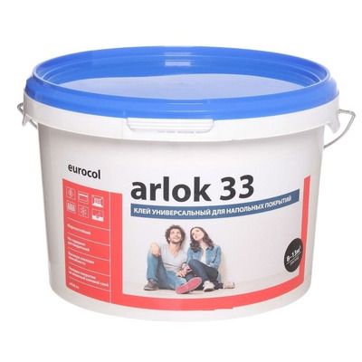 Клей линолеума и ковролина EUROCOL ARLOK 33 на основе водной полимерной дисперсии 1к 14кг