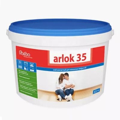 Клей для всех напольных покрытий из ПВХ EUROCOL ARLOK 35 на основе акриловой дисперсии 1к 1,3кг Клей для всех напольных покрытий из ПВХ EUROCOL ARLOK 35 на основе акриловой дисперсии 1к 1,3кг