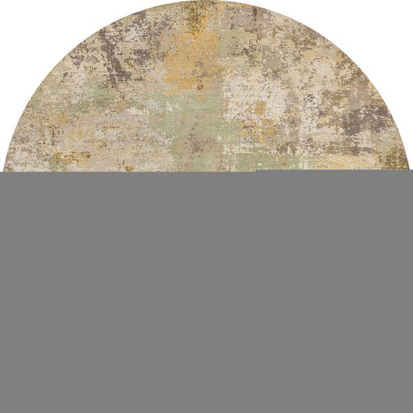 Индийский ковер из шерсти и шёлка «HOLLYWOOD ART» CE9318-GREEN(Round) 246 x 246 см