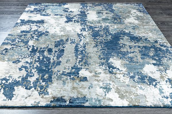 Индийский ковёр из арт-шёлка «STORM» FR1218-BLUE