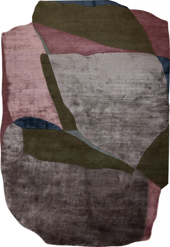 Индийский ковер из эвкалиптового шёлка, шерсти и шёлка «TECTONIC» D5-C3 170 x 240 см Индийский ковер из эвкалиптового шёлка, шерсти и шёлка «TECTONIC» D5-C3 170 x 240 см