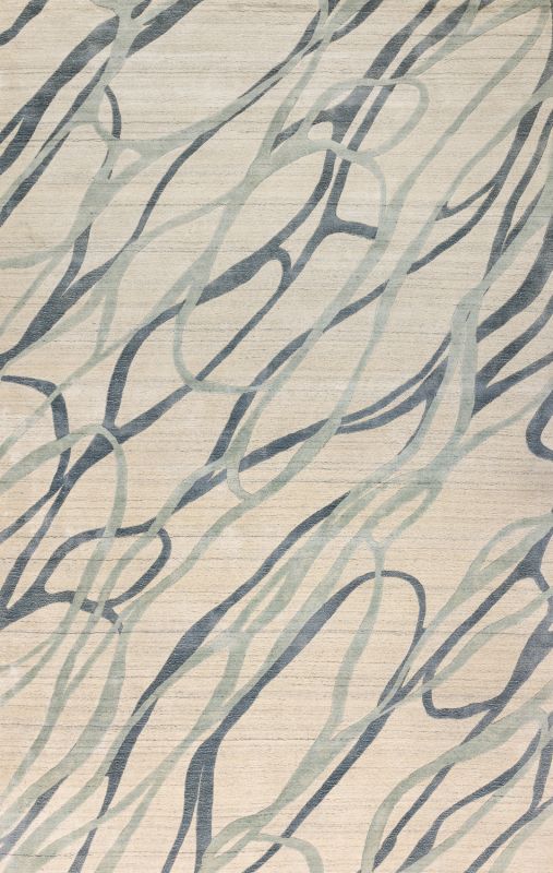 Индийский ковер из арт-шёлка и шерсти «EVEREST» 2023314-NILAM 164 x 234 см