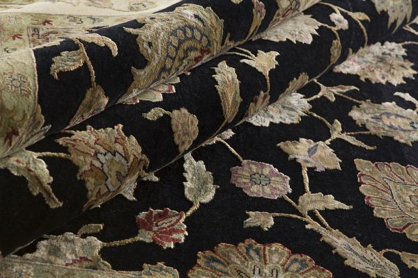 Индийский ковёр из шерсти и шёлка «AURORA 14/14» QNQ03-EBO-LGLD