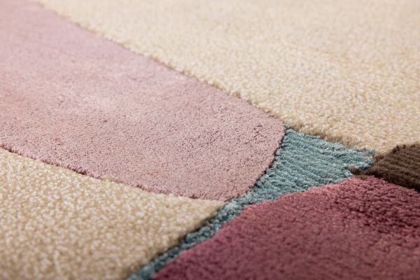 Индийский ковер из шерсти, шёлка и эвкалиптового шёлка «TECTONIC» D1-C5 175 x 248 см