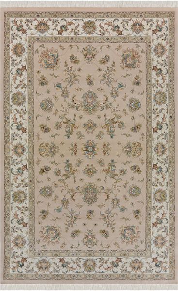 Иранский ковёр из шерсти и шёлка «TABRIZ-FLORAL» 801-4115-IR