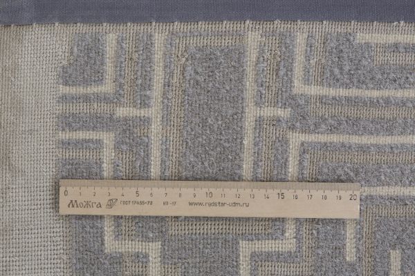 Непальский ковер из шерсти и шёлка «ART DECO RUGS» PORTICELLO WHITE-90058 (90129) 253 x 305 см