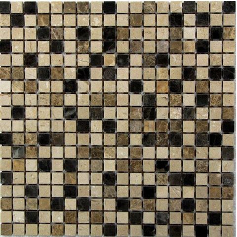 Мозаика Bonаparte Turin-15 slim (Matt) 305x305 коричневая