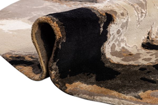 Индийский ковер из шерсти и бамбукового шёлка «VELVET MIRAGE» CONTINENT(Round) 250 x 250 см