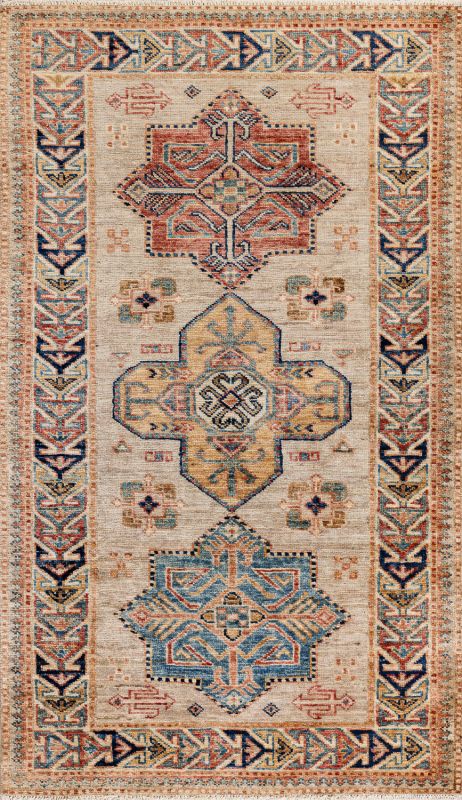 Пакистанский ковер из шерсти «KAZAK ROYAL» GRAY-IVORY(79x129) 79 x 129 см Пакистанский ковер из шерсти «KAZAK ROYAL» GRAY-IVORY(79x129) 79 x 129 см