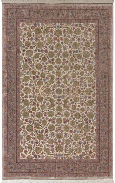 Иранский ковёр из шёлка «QOM» 15-70A-MIRMEHDI