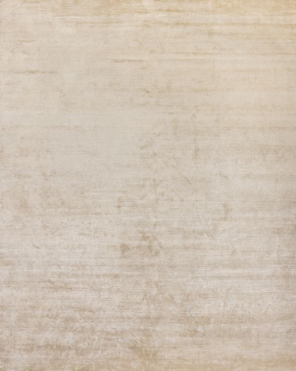 Индийский ковер из шёлка и хлопка «BLANC DE BLANCS» PLAIN-GREY 245 x 307 см