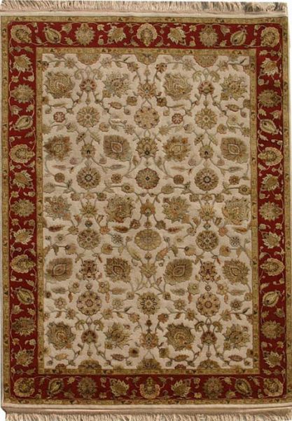 Индийский ковёр из шерсти и шёлка «AURORA 14/14» QNQ03-MIVR-RED