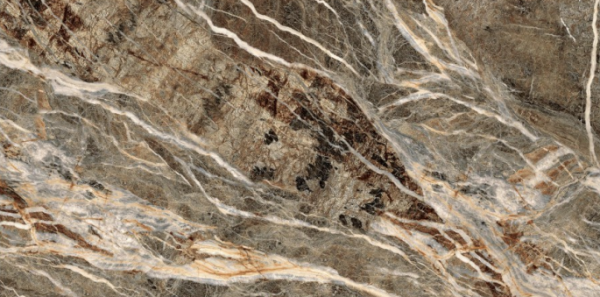 Керамогранит Керамогранит JF12101 1200*600*9  коричнево-бежевый мрамор полированный (0,72*3) Китай JF12101