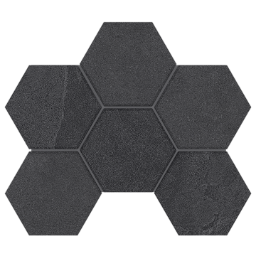 Керамогранитная плитка Мозаика LN04/TE04 Hexagon 25x28,5 непол.