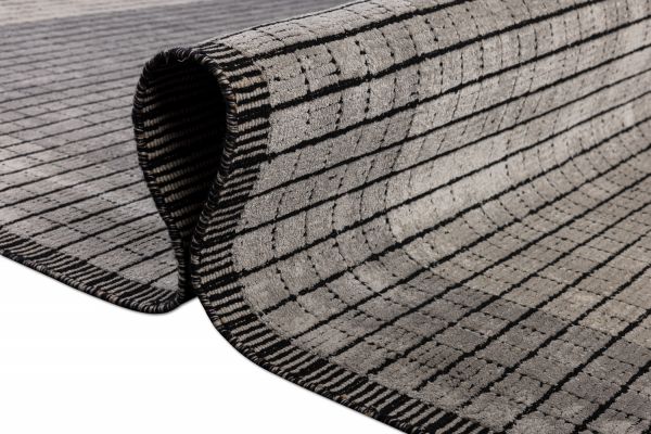 Индийский ковер из эвкалиптового шёлка, шерсти и хлопка «DOVE MODERN» SR09-GRY 200 x 290 см Индийский ковер из эвкалиптового шёлка, шерсти и хлопка «DOVE MODERN» SR09-GRY 200 x 290 см