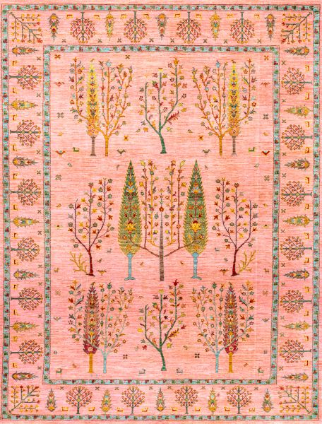 Пакистанский ковер из шерсти «SHAHI» PINK-PINK(243x318) 243 x 318 см