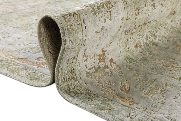 Индийский ковер из шёлка, шерсти и хлопка «WISTERIA» SLR13010-M.BLUE-M.BLUE 249 x 307 см Индийский ковер из шёлка, шерсти и хлопка «WISTERIA» SLR13010-M.BLUE-M.BLUE 249 x 307 см