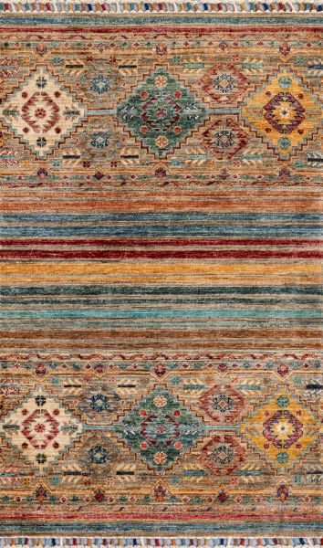 Пакистанский ковер из шерсти «SHAWL KANDI» MULTY-MULTY(79x127) 79 x 127 см