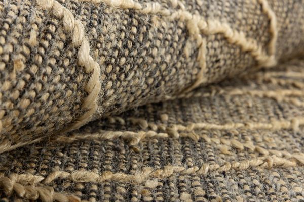 Индийский ковер из джута и шерсти «JUTE» 1405-CREAM 135 x 200 см