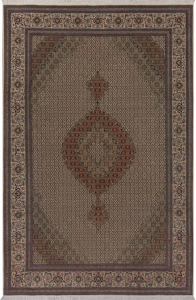Иранский ковёр из шерсти и шёлка «TABRIZ MAHI» 801-3288-IR