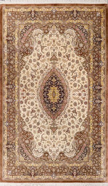 Иранский ковёр из шёлка «QOM» 12-7-IR