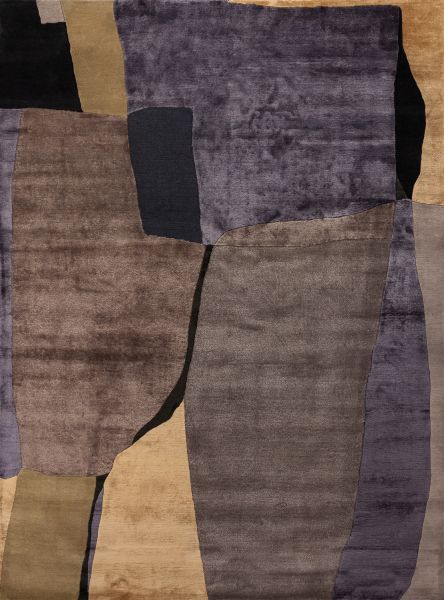 Индийский ковер из шерсти, шёлка и эвкалиптового шёлка «TECTONIC» D4-C5 176 x 238 см