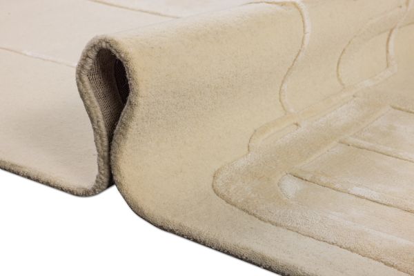 Индийский ковер из шерсти и эвкалиптового шёлка «VELVET MIRAGE» ARTE WHITE 200 x 300 см