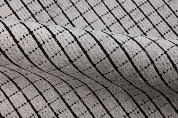 Индийский ковер из эвкалиптового шёлка, шерсти и хлопка «DOVE MODERN» SR09-GRY 200 x 290 см Индийский ковер из эвкалиптового шёлка, шерсти и хлопка «DOVE MODERN» SR09-GRY 200 x 290 см