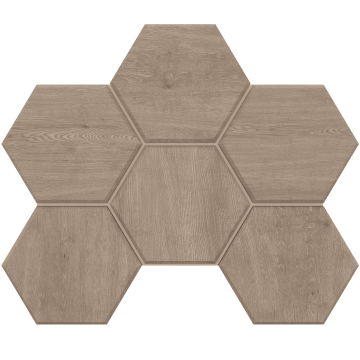 Керамогранитная плитка Мозаика CW02 Hexagon 25x28,5 непол.