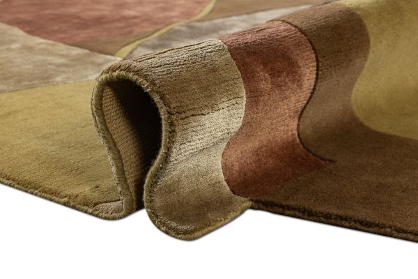 Индийский ковер из шерсти, эвкалиптового шёлка и шёлка «TECTONIC» D6-C4 170 x 240 см