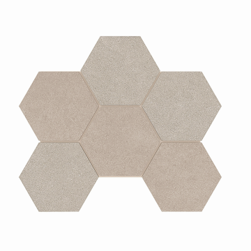 Керамогранитная плитка Мозаика LN01/TE01 Hexagon 25x28,5 непол.