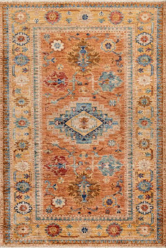 Пакистанский ковер из шерсти «KAZAK ROYAL» GOLD-GOLD(80x117) 80 x 117 см Пакистанский ковер из шерсти «KAZAK ROYAL» GOLD-GOLD(80x117) 80 x 117 см